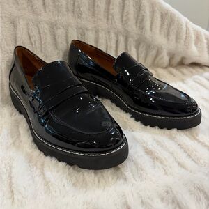 Frank Sarto Cassandra Platform Penny Loafer Size 8.5